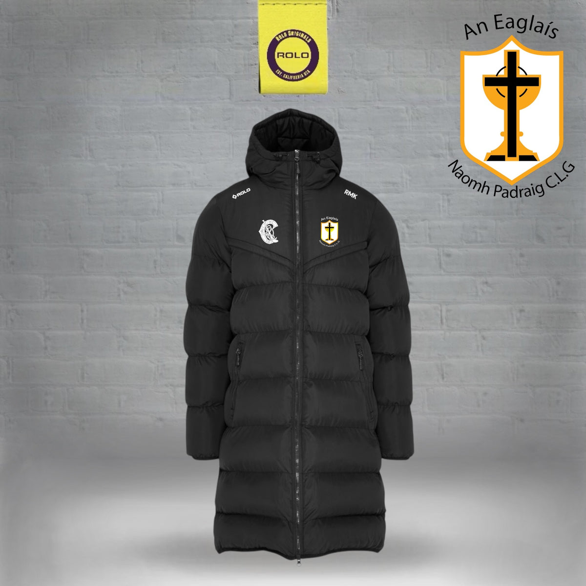 Eglish Camogie Club – 3/4 Length Padded Jacket