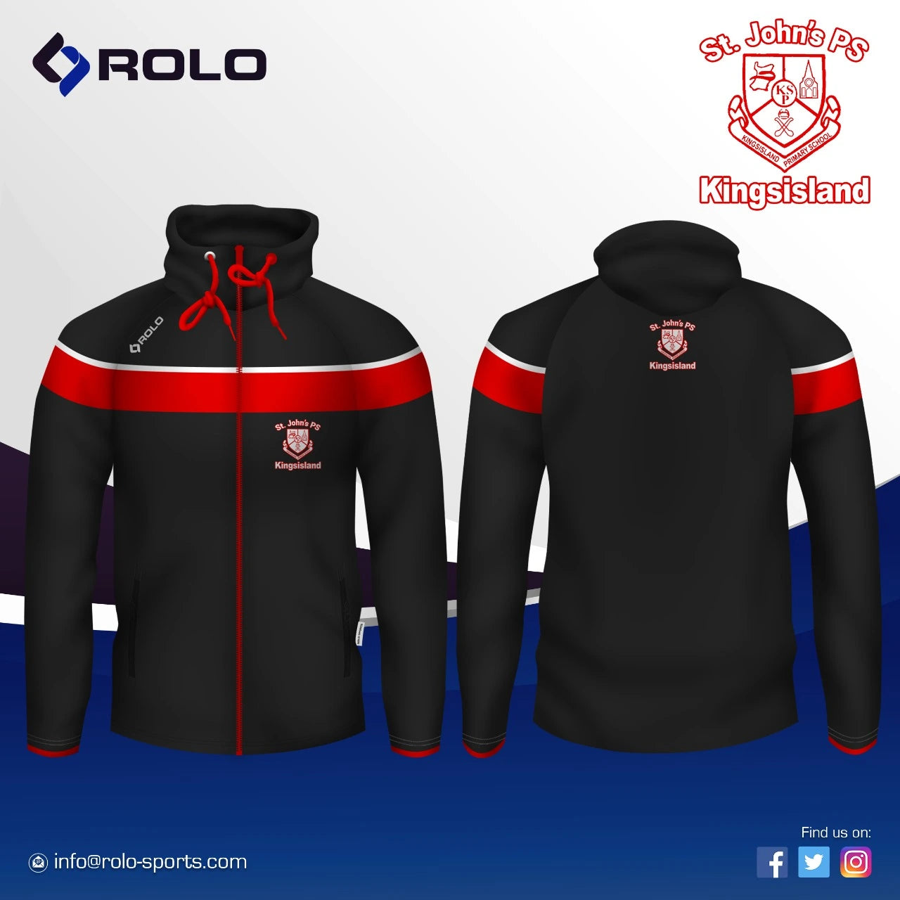 St. John’s PS Kingsisland – Full Zip Hoodie