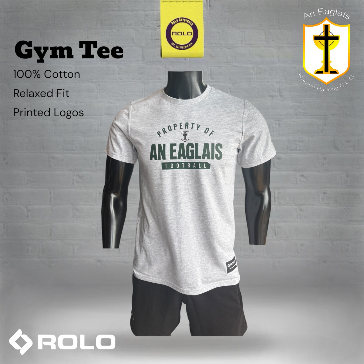 Eglish GAC - Gym Tee Grey