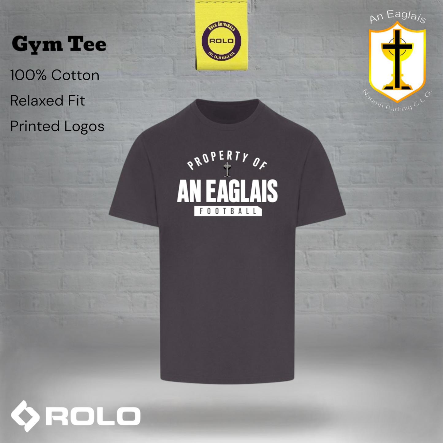 Eglish GAC - Gym Tee Charcoal