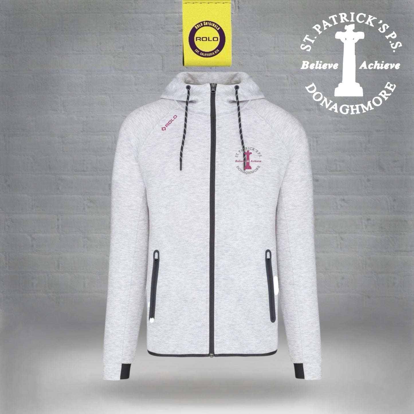 St Patrick's PS Donaghmore – Grey Full Zip Hoodie