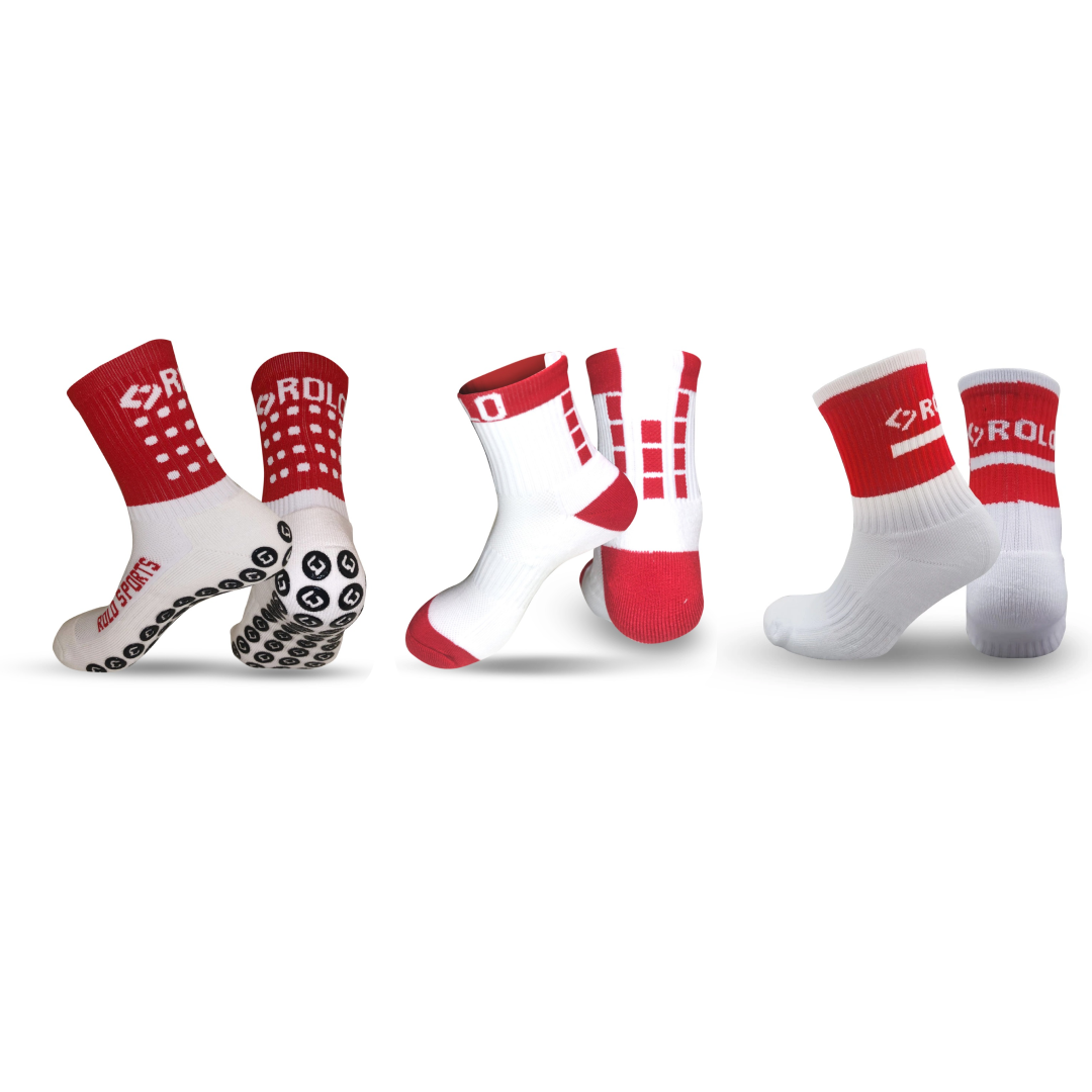 Red and White Sock Bundle