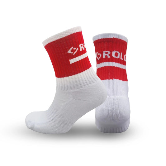 Core Mid-Socks - Red/White