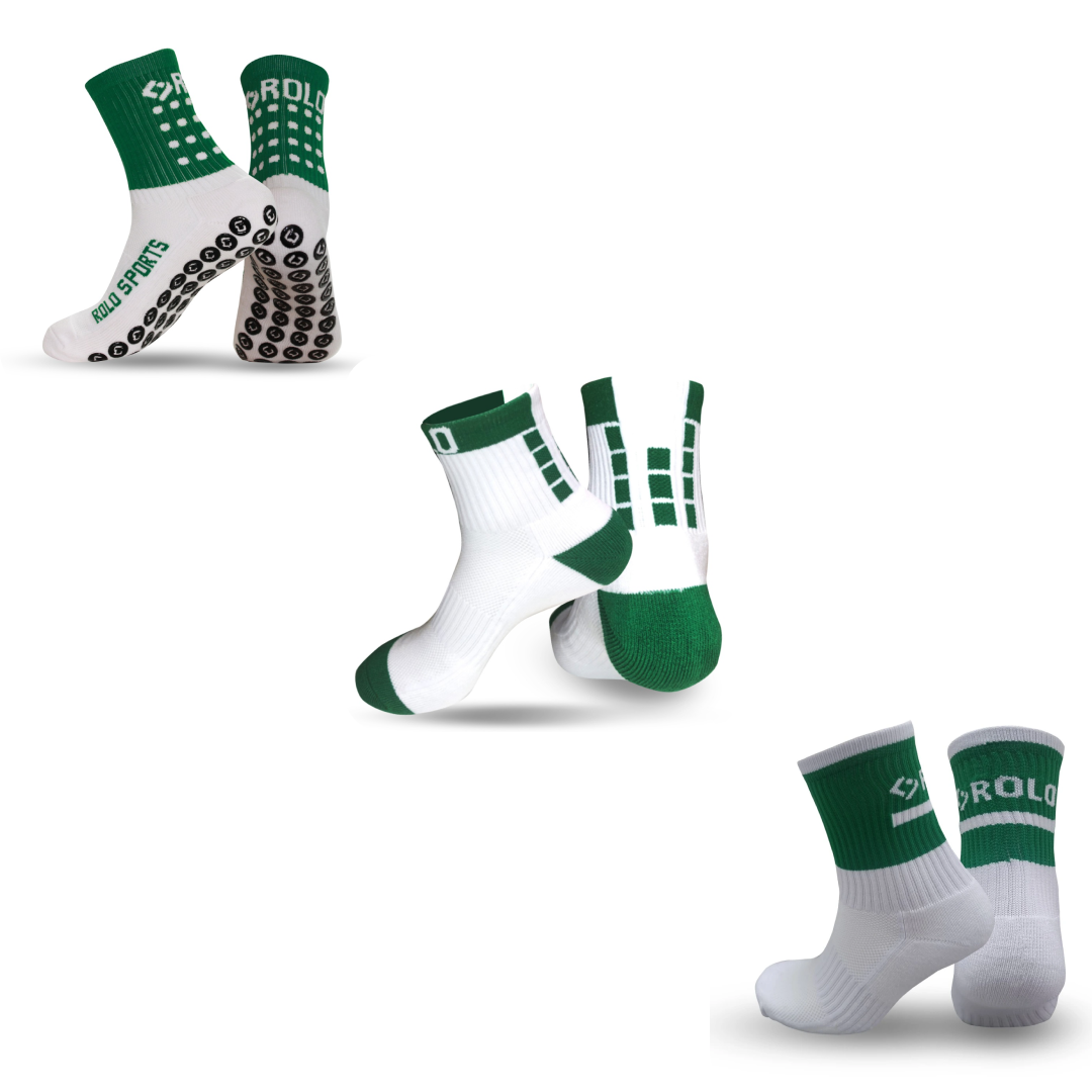 Green and White Sock Bundle