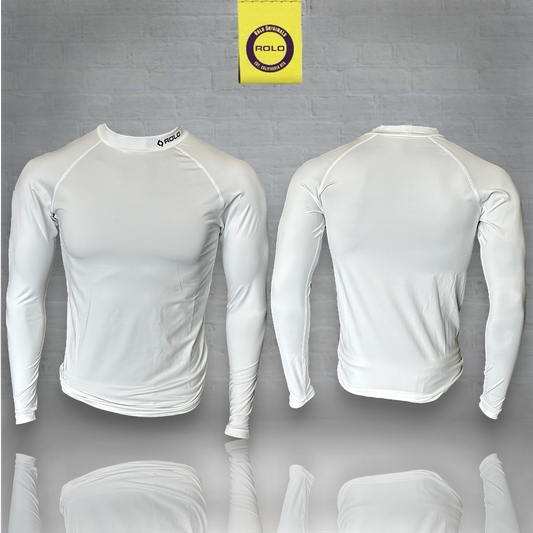 White Long-Sleeved Compression Top
