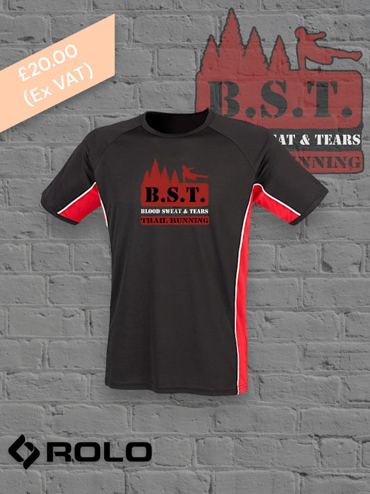 Black/Red B.S.T. Sports t-shirt