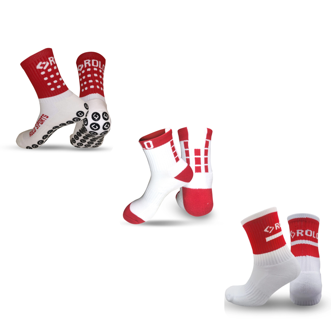 Red and White Sock Bundle