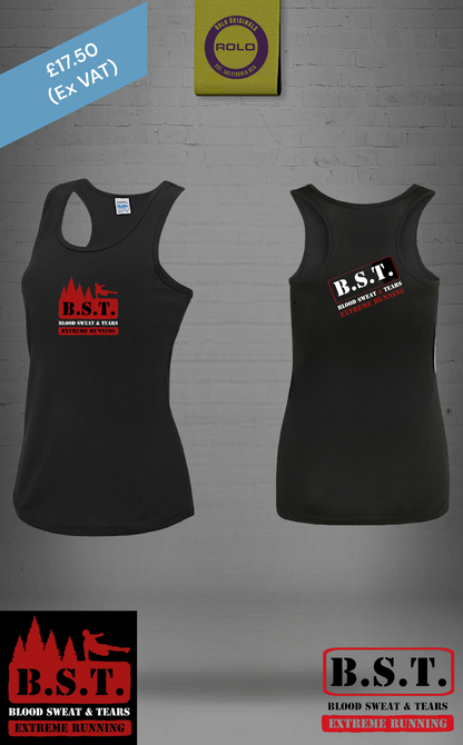 Black B.S.T. Sports vest top