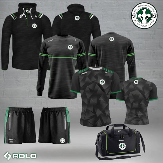 Donaghmore FC – 5-item Bundle (Jersey, Jumper, Hoodie, Shorts, Kitbag)