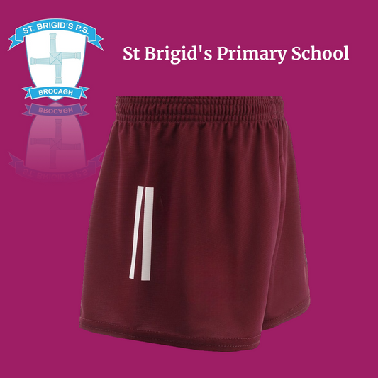 St Brigid's PS Brocagh – Maroon PE shorts
