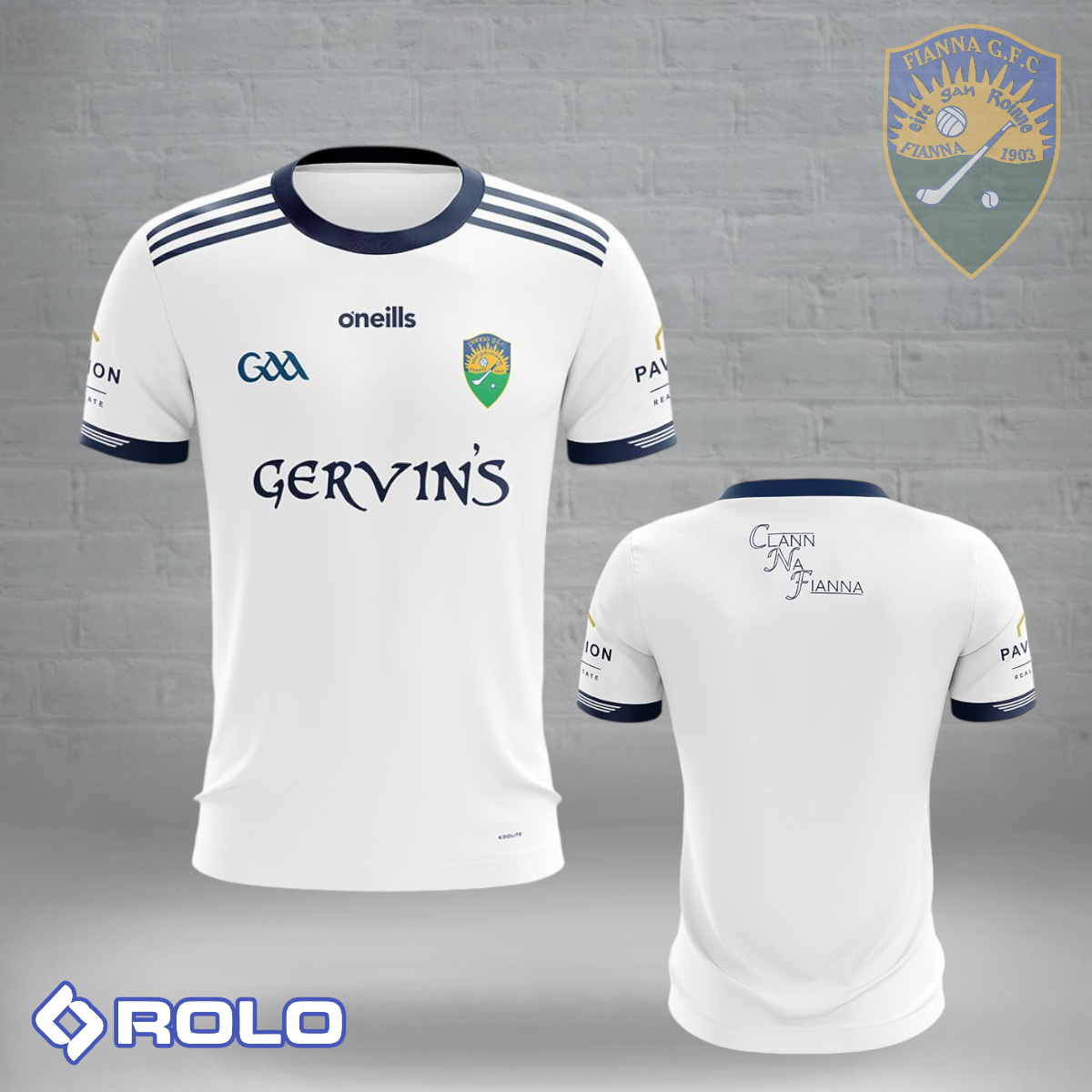 Coalisland Na Fianna GFC - O'Neills Playing Jersey (Home - White)