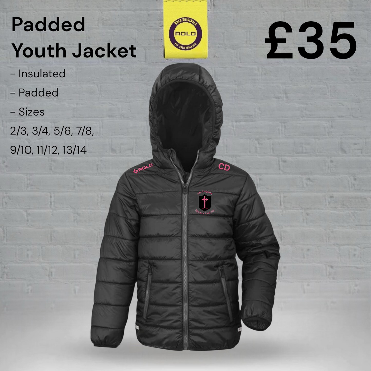 Eglish LGFA - Youth Padded Jacket