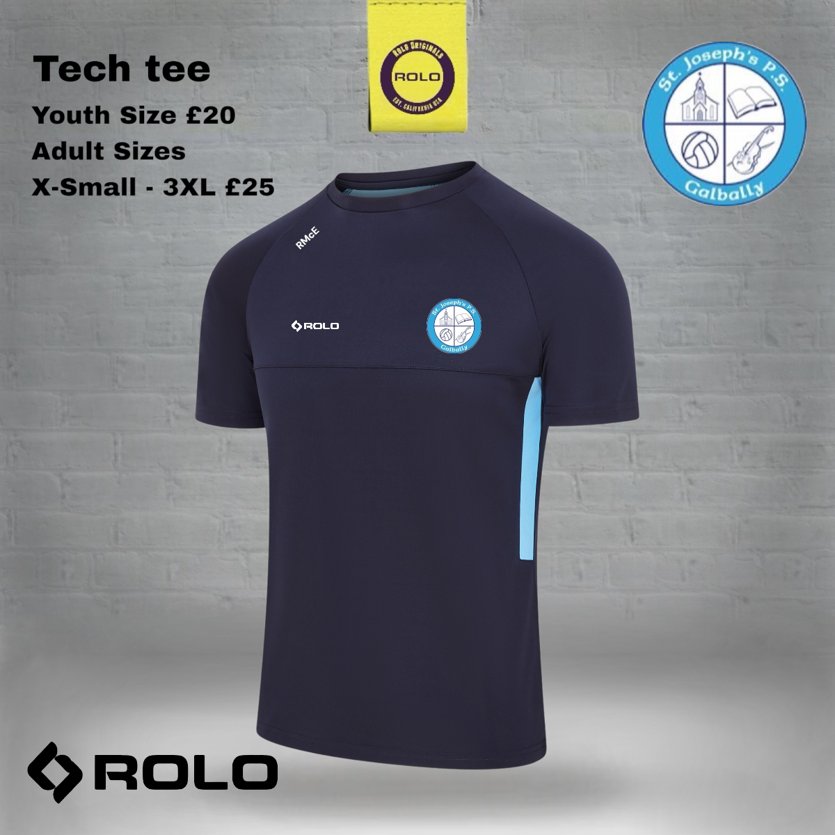 St Joseph's PS Staff Tech Tee