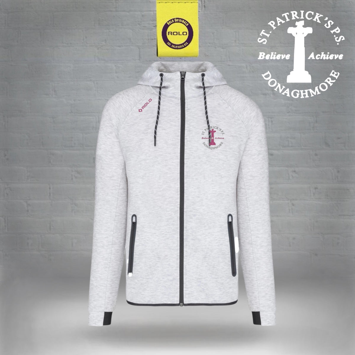 St Patrick's PS Donaghmore – Grey Full Zip Hoodie
