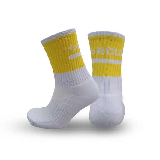 Core Mid-Socks - Yellow/White