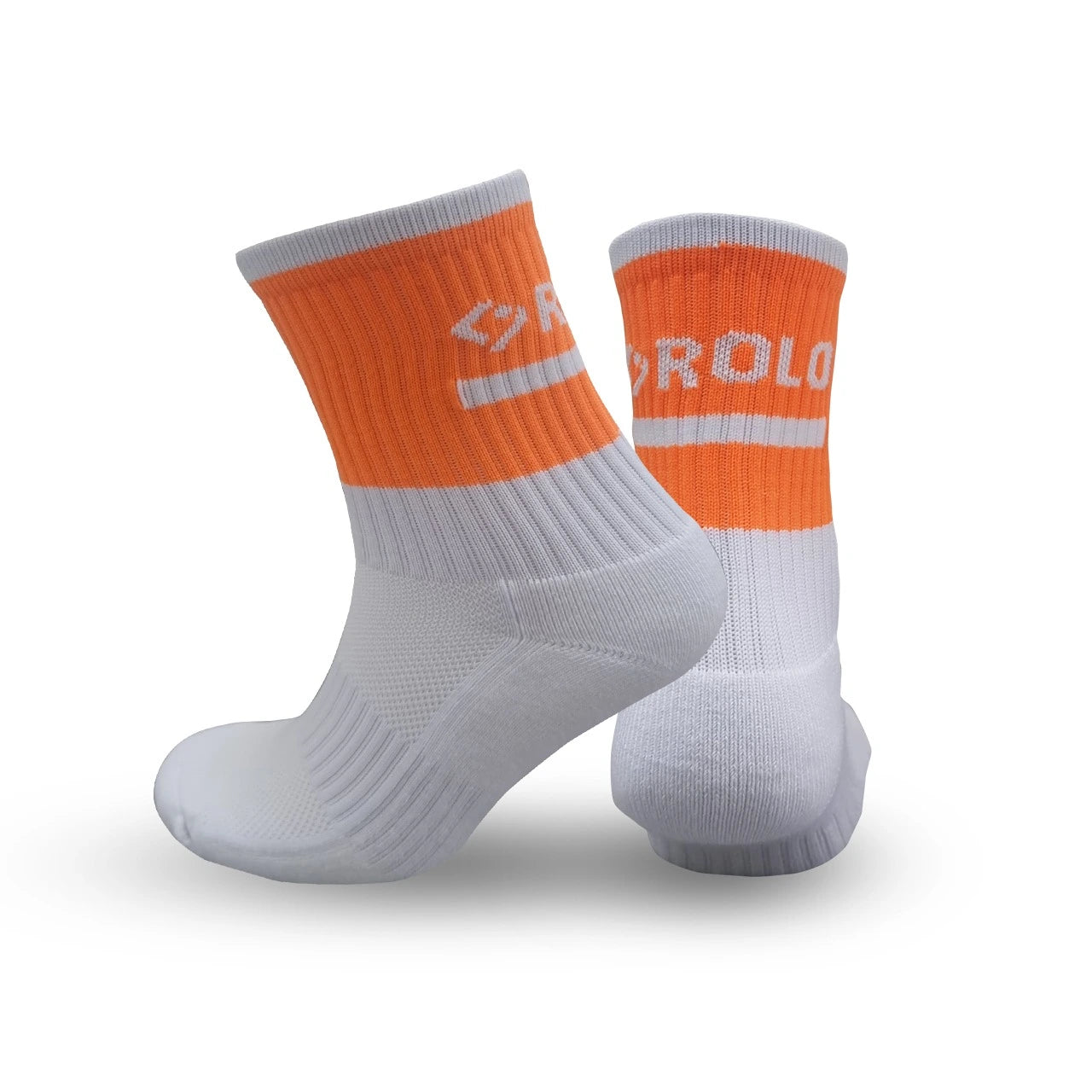 Core Mid-Socks - Orange/White
