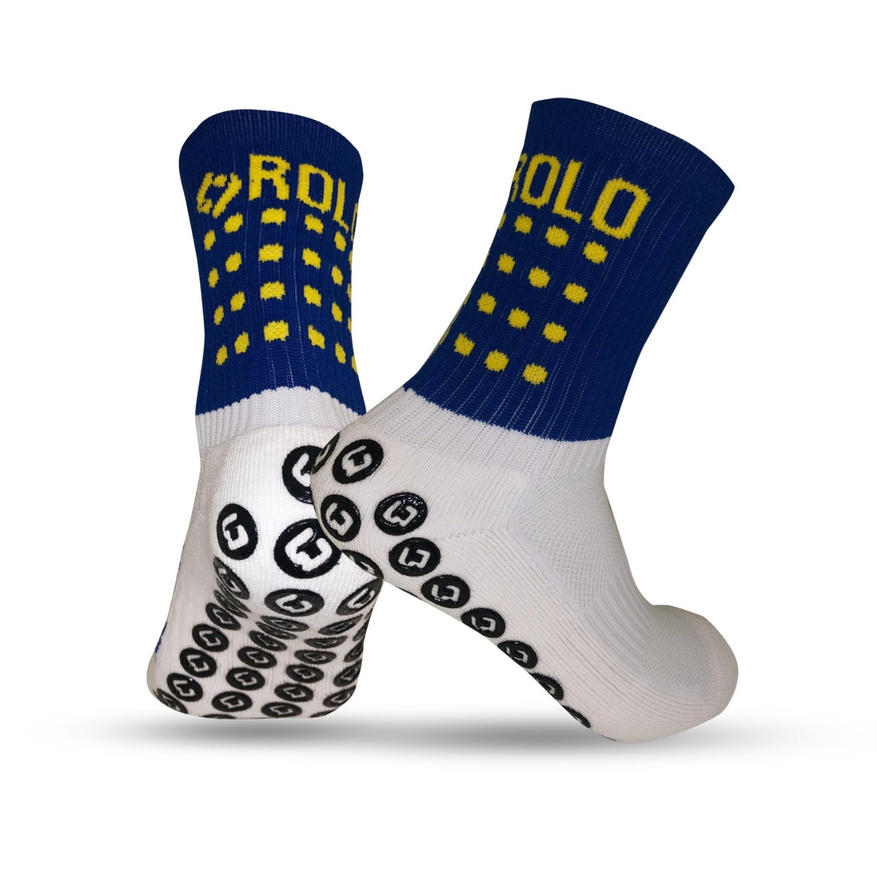 Blue & Yellow Grip Sports Socks