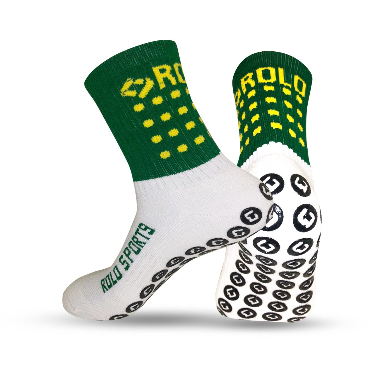 Green & Yellow Grip Sports Socks