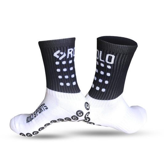 Navy/White Grip Sports Socks