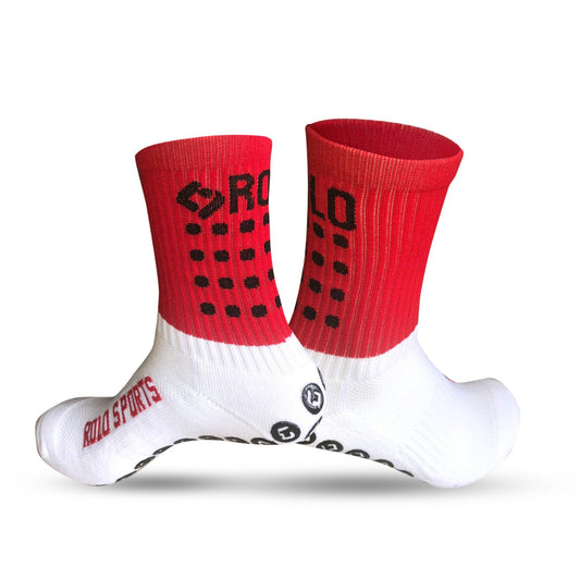 Red/Black Grip Sports Socks