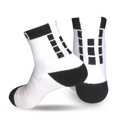 Lowrise Cushioned Ankle Socks - Black & White