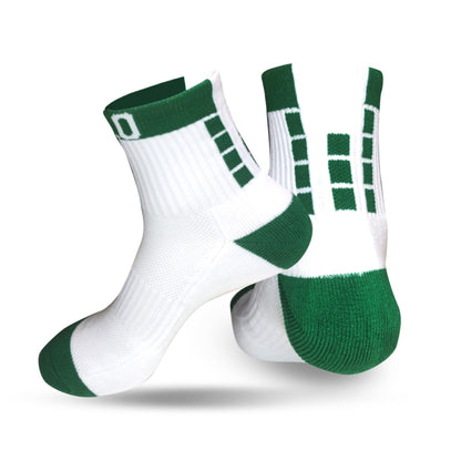 Lowrise Cushioned Ankle Socks - Green & White