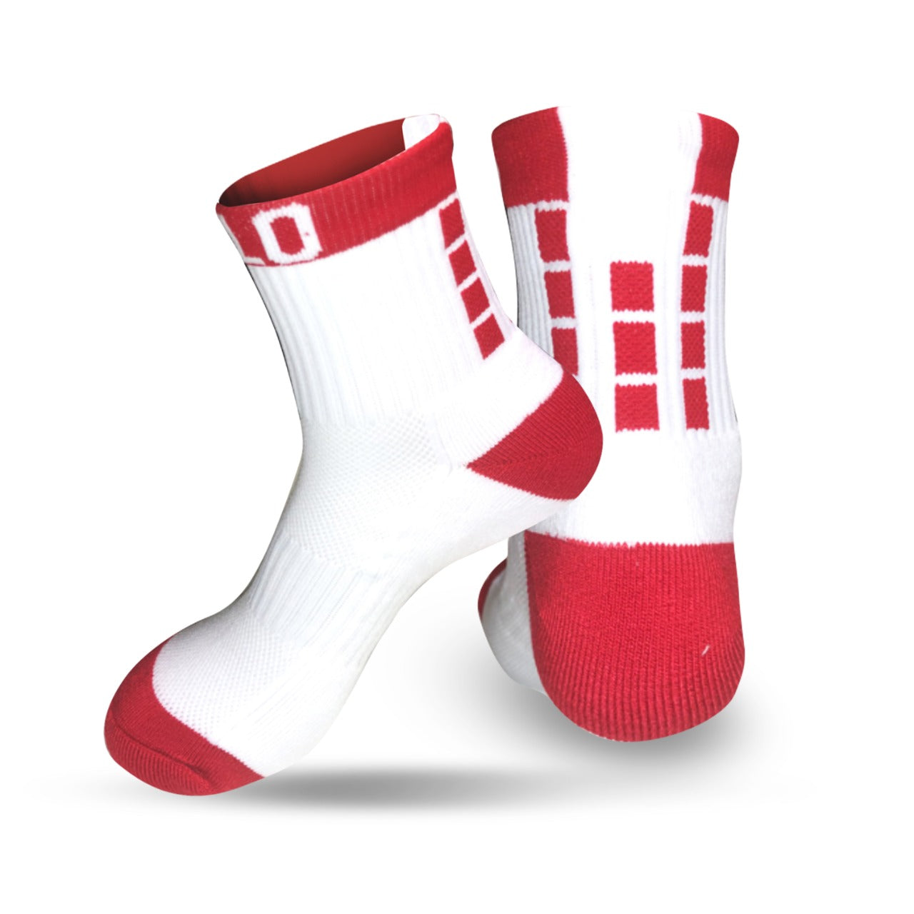 Lowrise Cushioned Ankle Socks - Red & White