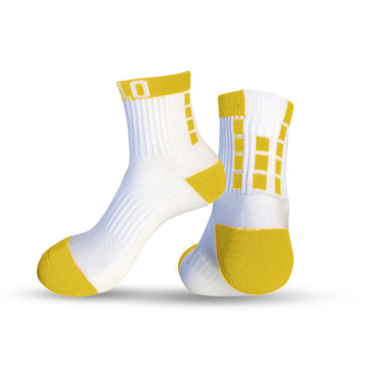 Lowrise Cushioned Ankle Socks – Yellow & White