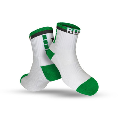 Low Rise Cushioned Ankle Socks - Green/Black/White